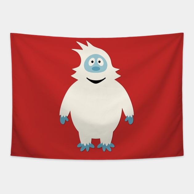 Abominable Snowman for Christmas | Funny Monster Tapestry by DesignsbyZazz