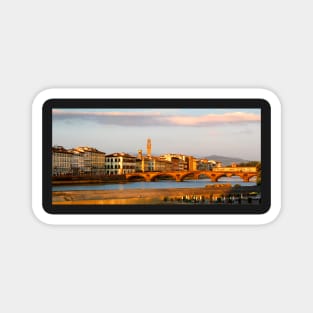 View across the river Arno in Florence Magnet