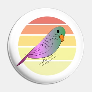 beautiful colorful bird  Vintage Pin