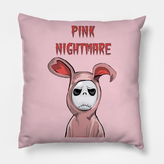 Pink Nightmare Before Christmas Pillow by FanboyMuseum