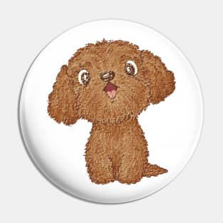 Toy-Poodle happy Pin