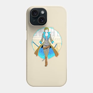 Orange and blue swordswoman Phone Case