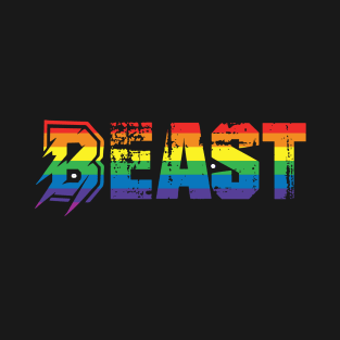 Proud Rainbow LGBT Pride Gay Lesbian Transgender Beast LGBT T-Shirt