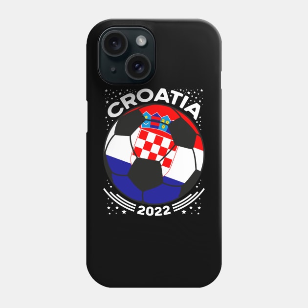 Croatia Flag Soccer Football Team Phone Case by mcoshop