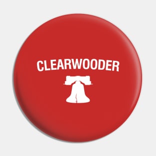 Clearwooder Funny Gift Philly Baseball Tee Clearwater Pin