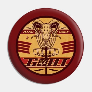 Disc Golf Goat Pin