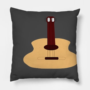 guitar vector ilustration Pillow