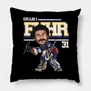 Grant Fuhr St. Louis Cartoon Pillow