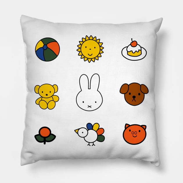 Miffy Medley Pillow by FoxtrotDesigns