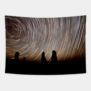 Pinnacles Star Trails Tapestry