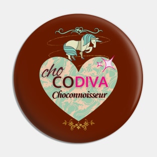 ChoCODIVA: Choconnoisseur - funny Valentine Pin