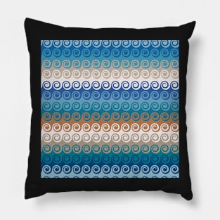 Pattern with waves Pillow