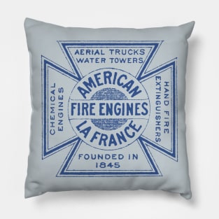 1909 American LaFrance Fire Engine Logo Pillow