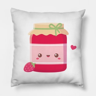 Cute Strawberry Jam Bottle Pillow