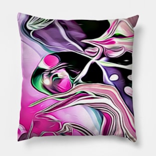 Purple Eyed Alien Pillow