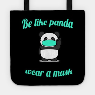 Safe Panda wear a mask Tote