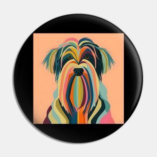 Briard in 80's Pin