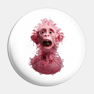 Chewing Gum Monkey Sculpture Pin