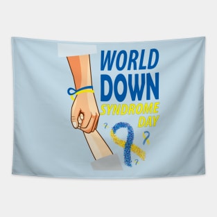 World Down syndrome Day.. Down syndrome awareness day Tapestry