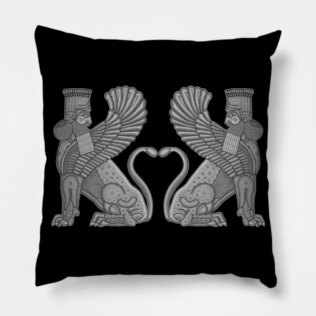 Winged Sphinx Pillow by AYar