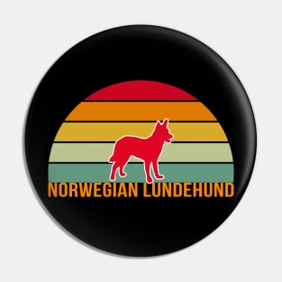 Norwegian Lundehund Vintage Silhouette Pin