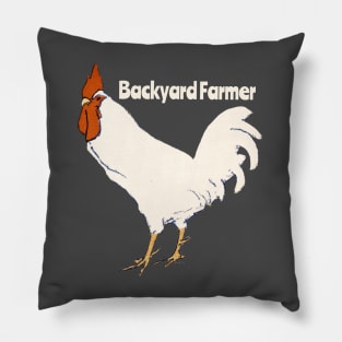 Backyard Chicken Farmer Pillow