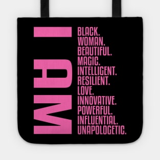 I Am, A Powerful Black Woman Tote