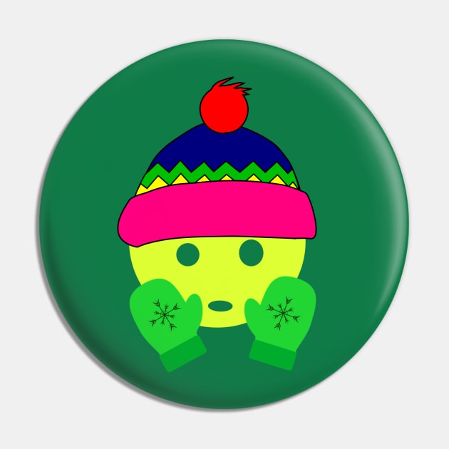 Cute Pickleball Christmas Pin by Little Duck Designs