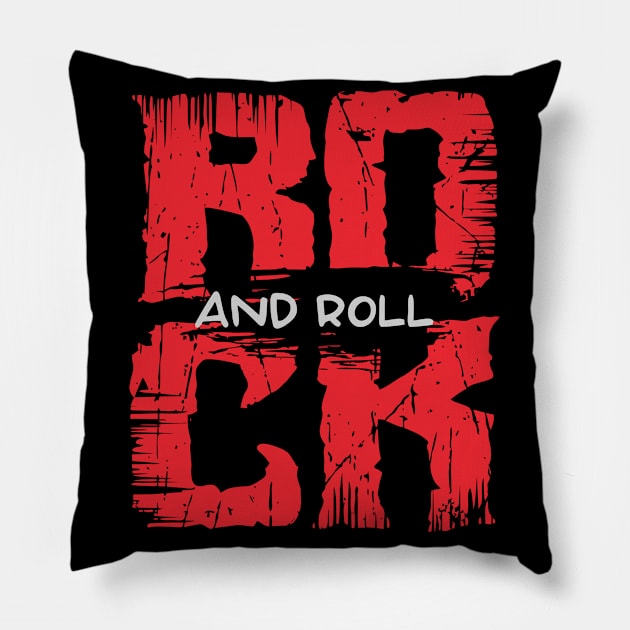 rock and roll star celebrity skull roses superstar Pillow by Supertrooper