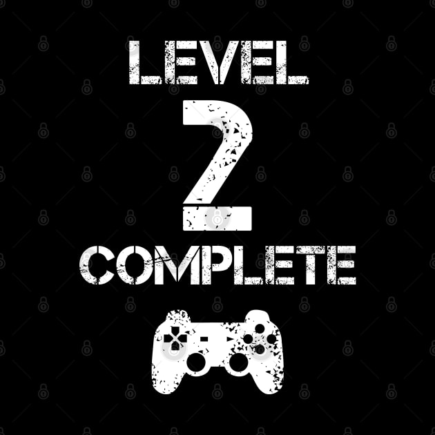 Level 2 Complete T-Shirt - Celebrate 2nd Wedding - Gift by Ilyashop