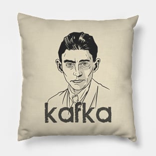 Franz Kafka Drawing Pillow