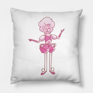 Pink Diamond Cartoon-y Pillow