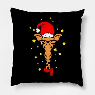 Christmas Giraffe Pillow