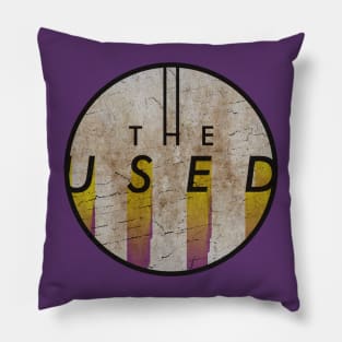 THE USED - VINTAGE YELLOW CIRCLE Pillow