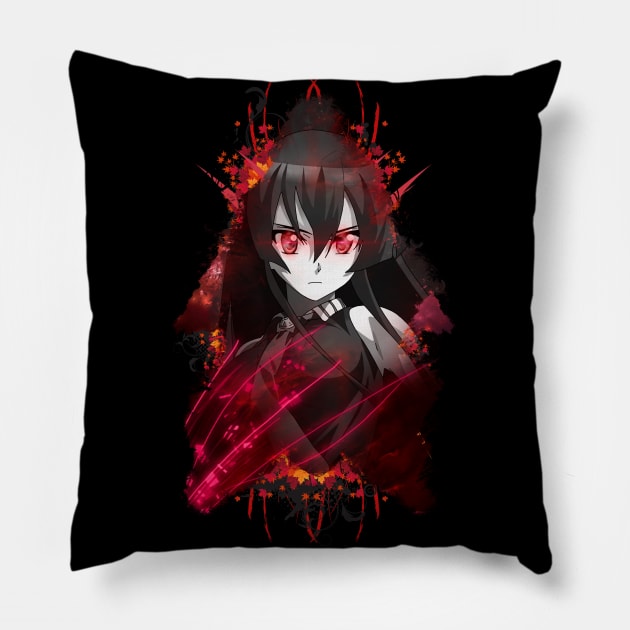 Girl - Abstract Pillow by Scailaret