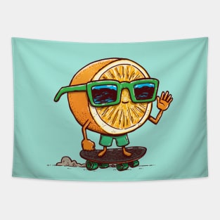 The Orange Skater Tapestry