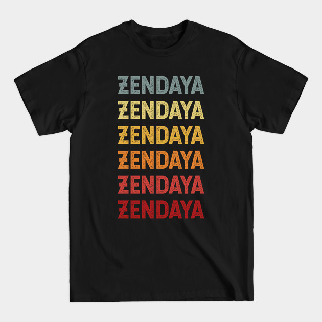 Discover Zendaya Name Vintage Retro Gift Called Zendaya - Zendaya - T-Shirt