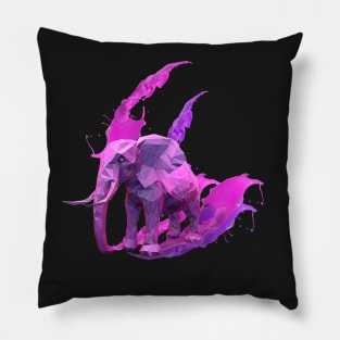 Pink Elephant Pillow