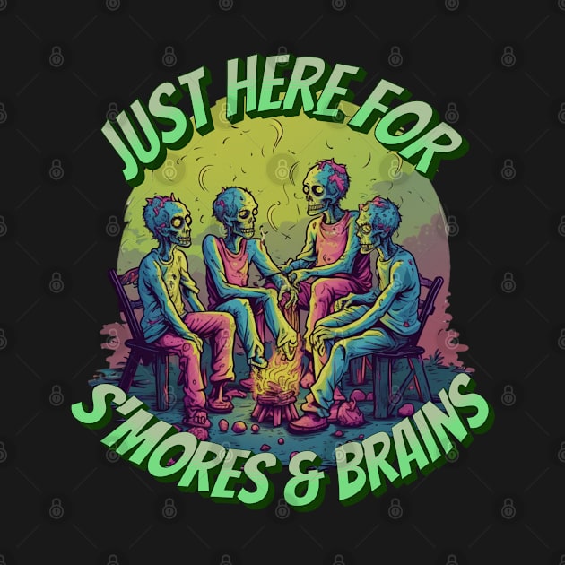 Zombies Camping for S'mores And Brains by ArtisticRaccoon