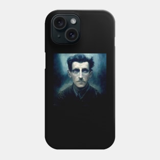 George Orwell Dark Painting Phone Case