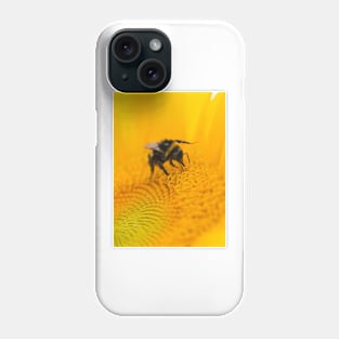 Bee on sunflower Phone Case