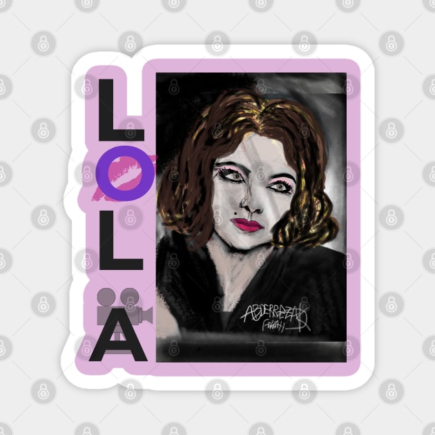 Vintage beautiful  lady Lola Magnet by Shootaz