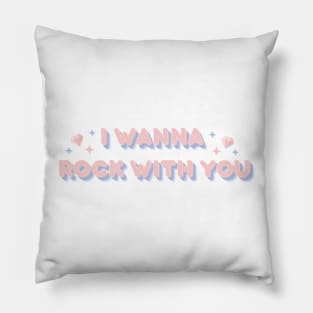 I wanna rock with you - Seventeen (Pink version) Pillow