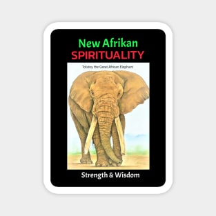 New Afrikan Spirituality 'Elephant Totem' Magnet