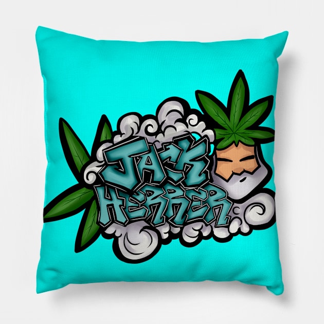 Jack Herrer Pillow by Mary Janes Media