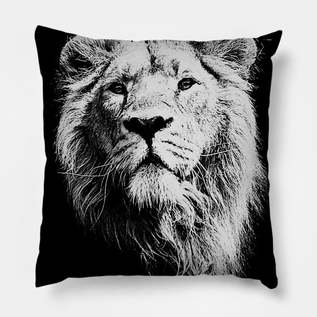 Lion Face Pillow by adik