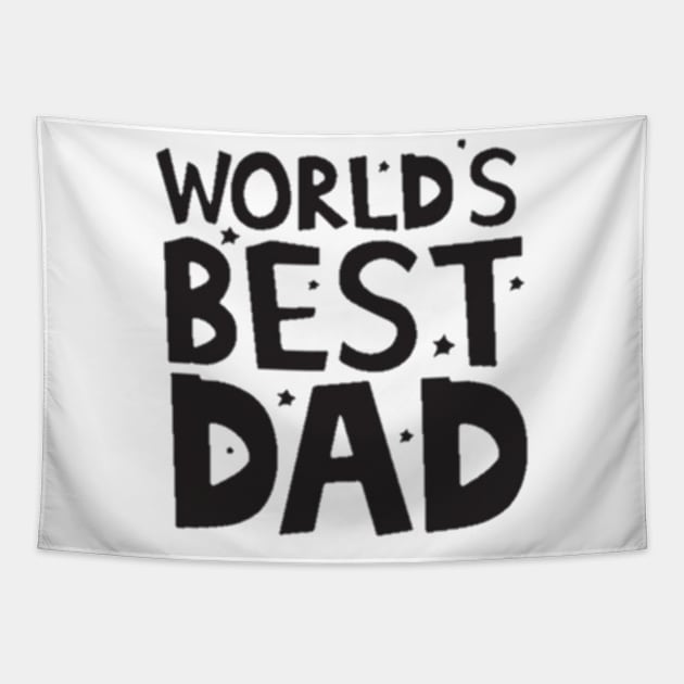 Worlds best dad Tapestry by agenkelapa