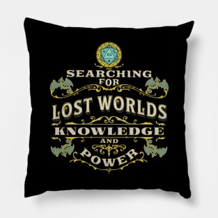 Searching For Lost Worlds Pillow