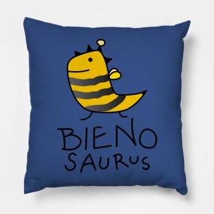 Funny dino bee Pillow