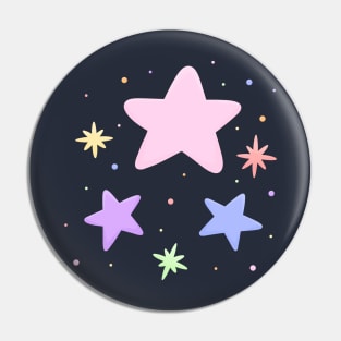 Pastel stars Pin